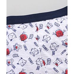 Babyhug 100% Cotton Briefs Set Printed Pack of 3 - Red White