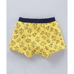 Babyhug Briefs Spacecraft Print Pack of 3 - Royal Blue Yellow White