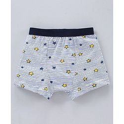 Babyhug Briefs Spacecraft Print Pack of 3 - Royal Blue Yellow White