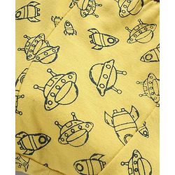 Babyhug Briefs Spacecraft Print Pack of 3 - Royal Blue Yellow White