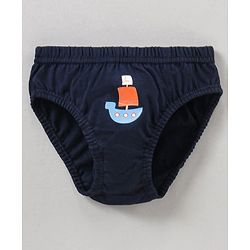 Babyhug 100% Cotton Knitted Briefs All Over Printed Pack of 5 - Multicolour