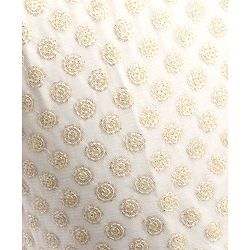 Babyhug Sleeveless Embeliished Choli Lehenga and Dupatta Set with Sequins - Ivory - 3-4Y Off White/Cream