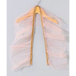 Babyhug Sleeveless Embroidered Choli Lehenga and Dupatta Set with Sequins - Yellow Peach - 18-24m Yellow