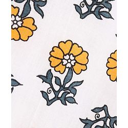 Babyhug Full Sleeves Cotton Kurta & Dhoti Set Printed - Off White