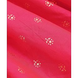 Babyhug Sleeveless Ethnic Dress with Floral Print - Red