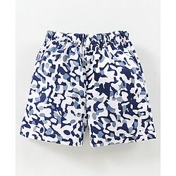 Babyhug Cotton Boxers Multi Print Pack of 3 - Blue Red White