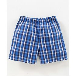 Babyhug Woven Boxers Multi Print Pack of 3 - Blue Red