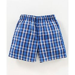 Babyhug Woven Boxers Multi Print Pack of 3 - Blue Red