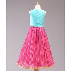 Babyhug Sleeveless Embroidered Lehenga Choli with Dupatta with Sequins - Pink