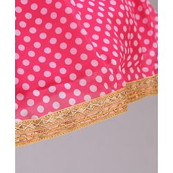 Babyhug Sleeveless Embroidered Lehenga Choli with Dupatta with Sequins - Pink