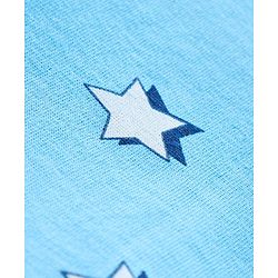 Babyhug Full Sleeves Pyjama Set Text & Star Print - Blue