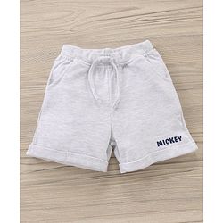Babyhug Half Sleeves T-Shirt and Shorts Set Mickey Mouse Print- Blue White