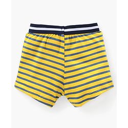 Babyhug Stripe Briefs Pack of 3 - Yellow Red Royal Blue