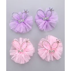 Babyhug Hair Accessories Combo Sets - Pink & Purple