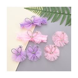 Babyhug Hair Accessories Combo Sets - Pink & Purple