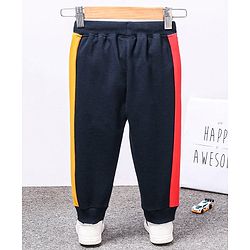 Babyhug Full Length Track Pant Play Print - Navy