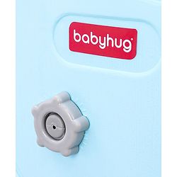 Babyhug 2 in 1 Giraffe Slide with Basket Ball Hoop - Blue and Grey