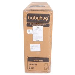 Babyhug 2 in 1 Giraffe Slide with Basket Ball Hoop - Blue and Grey