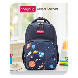 Babyhug School Backpack Space Print - 15 Inches