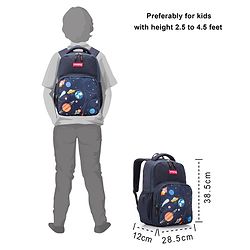 Babyhug School Backpack Space Print - 15 Inches