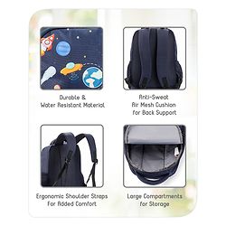 Babyhug School Backpack Space Print - 15 Inches