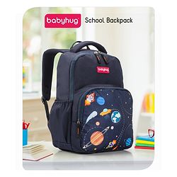 Babyhug School Backpack Space Print - 15 Inches