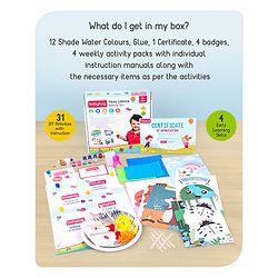 Babyhug Happy Learning Activity Box with 31 Activities - Multicolour