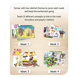 Babyhug Happy Learning Activity Box with 31 Activities - Multicolour