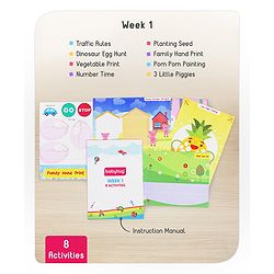 Babyhug Happy Learning Activity Box with 31 Activities - Multicolour