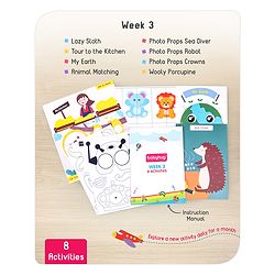 Babyhug Happy Learning Activity Box with 31 Activities - Multicolour