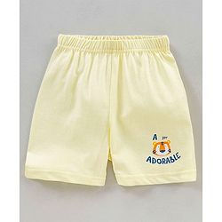 Babyhug Cotton Boxers Multi Print Pack of 3 - Blue Pink Yellow