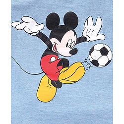 Babyhug Half Sleeves T-Shirt Mickey Mouse Print - Blue