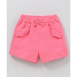 Babyhug Cap Sleeves Top & Shorts Set Floral Print - Pink