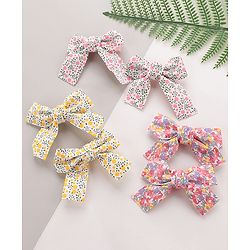Babyhug Bow Hair Clips Pack of 6 - Multicolor