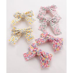 Babyhug Bow Hair Clips Pack of 6 - Multicolor