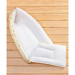 Babyhug Velour Sleeping Bag with Bunny Print - Yellow