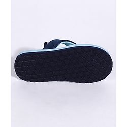 Cute Walk by Babyhug Flip Flops With Back Strap Butterfly Print - Sky Blue