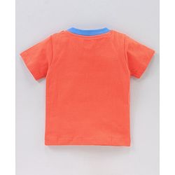 Babyhug Half Sleeves Striped T-Shirts Dino Print Pack of 3 - White Red Multicolor