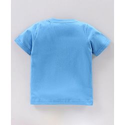 Babyhug Half Sleeves Cotton T-shirts Printed Pack of 2 - Blue Red