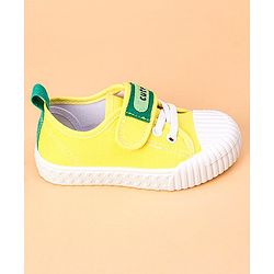 Cute Walk by Babyhug Casual Shoes with Patch - Yellow
