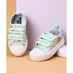 Cute Walk by Babyhug Casual Shoes with Sequins - Green