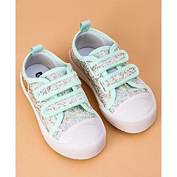 Cute Walk by Babyhug Casual Shoes with Sequins - Green