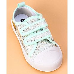 Cute Walk by Babyhug Casual Shoes with Sequins - Green