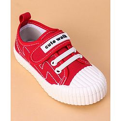 Cute Walk by Babyhug Casual Shoes - Red