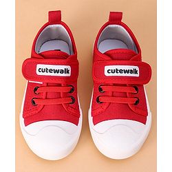 Cute Walk by Babyhug Casual Shoes - Red