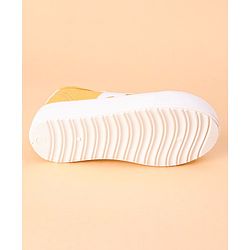 Cute Walk by Babyhug Lace Up Casual Shoes Star Patch - Yellow