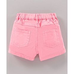 Babyhug Half Sleeves Top and Knee Length Shorts Mickey Mouse & Friends Print - Sunny Lime Pink
