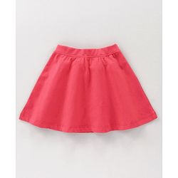 Babyhug Short Sleeves Top & Skirt Minnie Mouse Print - White Red