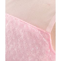 Babyhug Sleeveless Fit and Flare Embellished Party Frock with Corsage - Pink