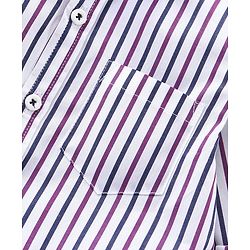 Babyhug Party Wear Full Sleeves Stripe Shirt & Trouser With Bow - Black White